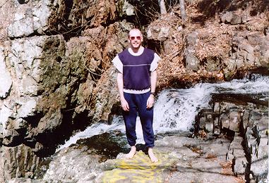 David Ellis at the top of Westfield Falls - 2000